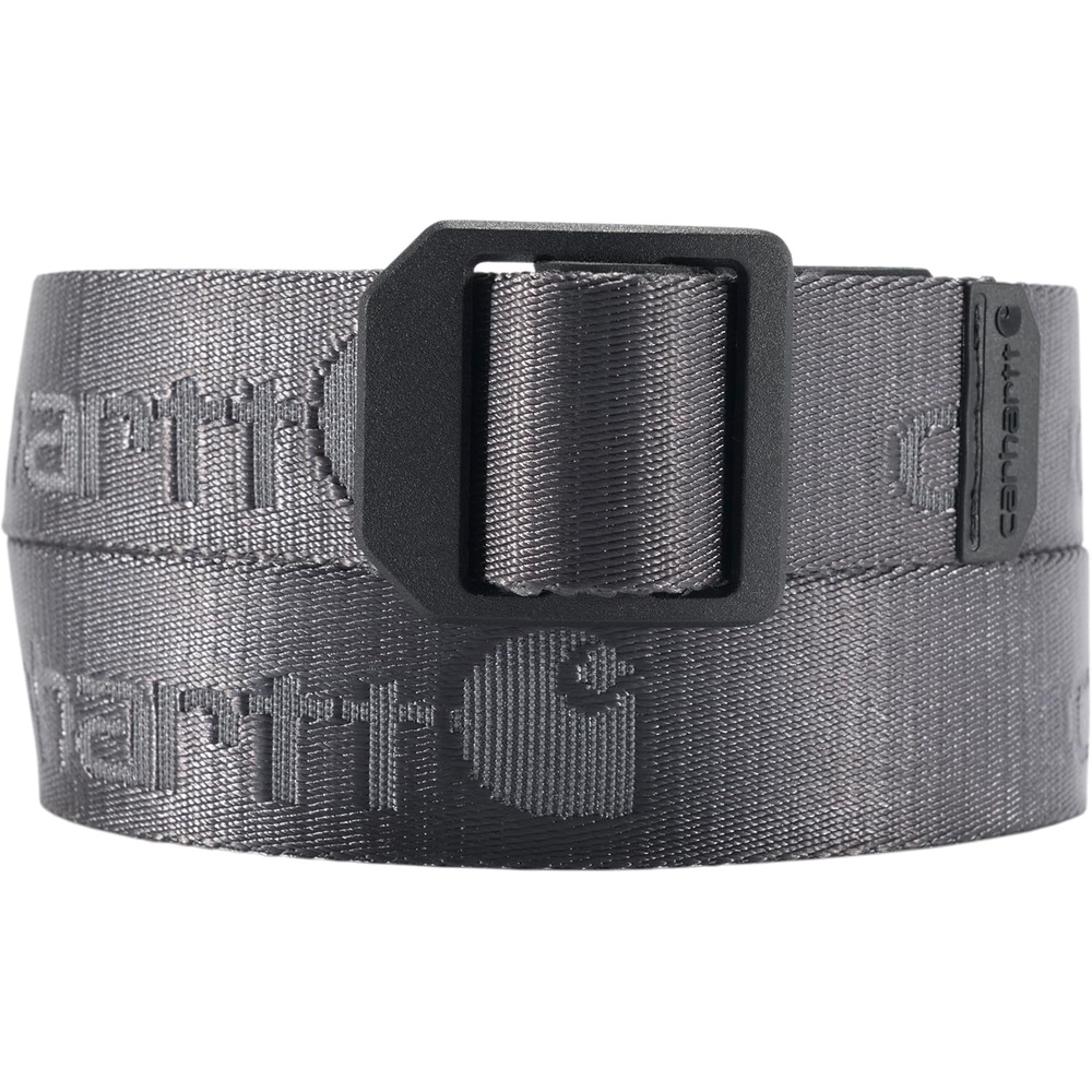 imageCarhartt Mens Rugged Flex Nylon Webbing BeltNylon Webbing Ladder Lock Gravel