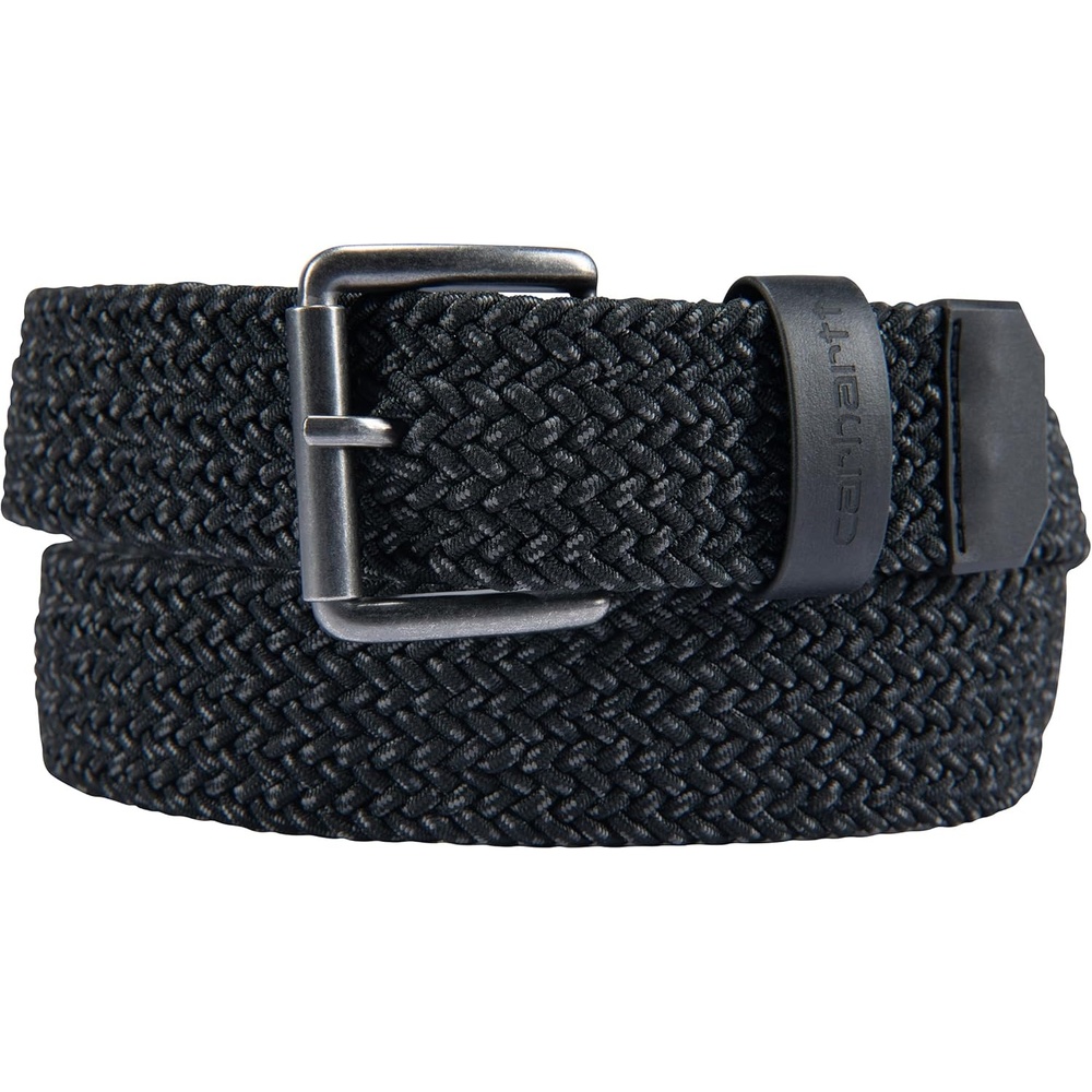 imageCarhartt Mens Rugged Flex Nylon Webbing BeltRugged Flex Nylon Cord Braided Black