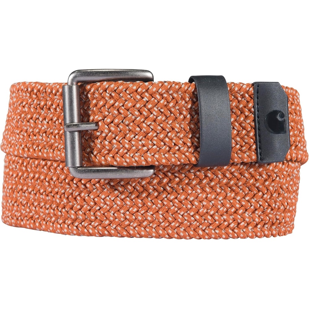 imageCarhartt Mens Rugged Flex Nylon Webbing BeltRugged Flex Nylon Cord Braided Burnt Sienna