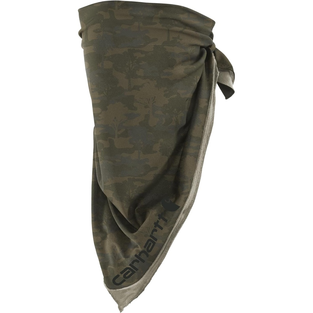 imageCarhartt Unisex Adult Force Lightweight BandanaTree Camoburnt Olive