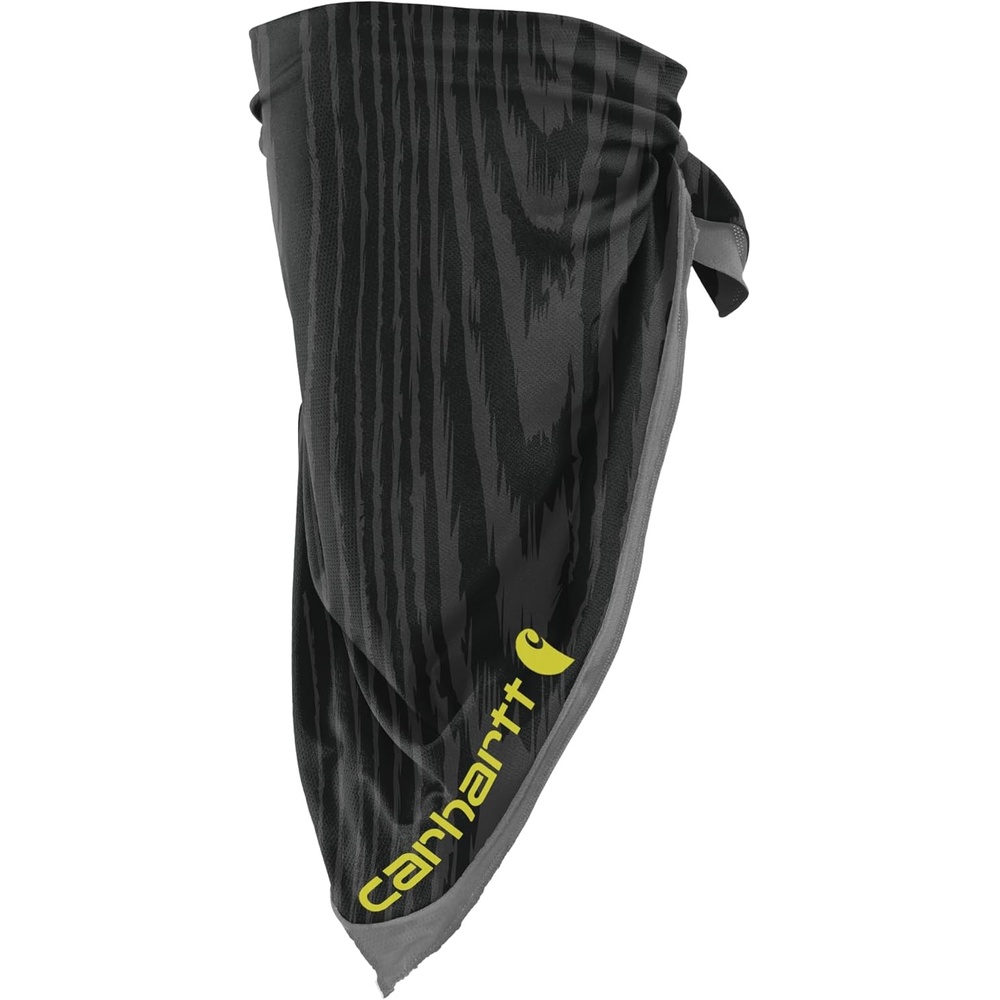 imageCarhartt Unisex Adult Force Lightweight BandanaWoodgrain PrintblackShadow