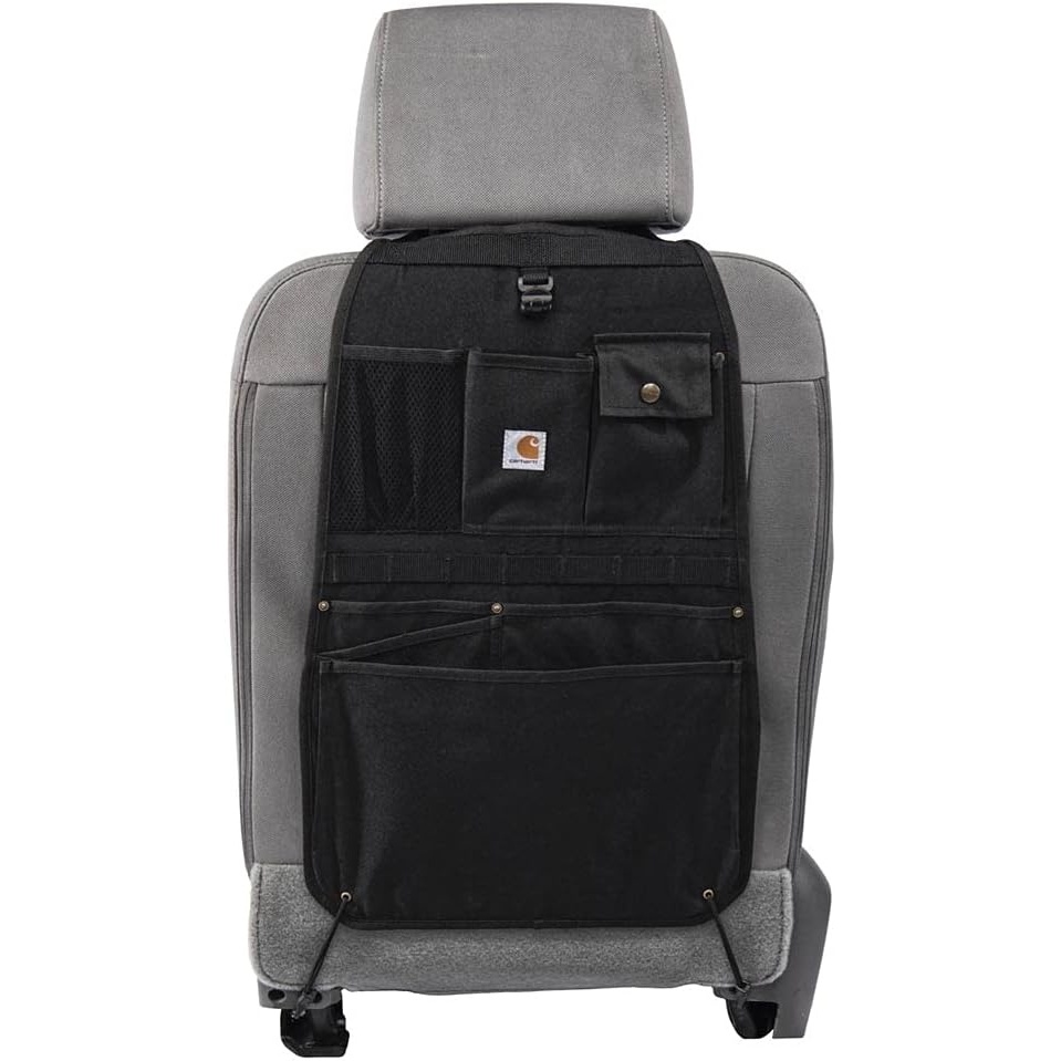 imageCarhartt Universal Nylon Duck Automotive Seat Back Organizer Organization for Work and Kids GravelBlack