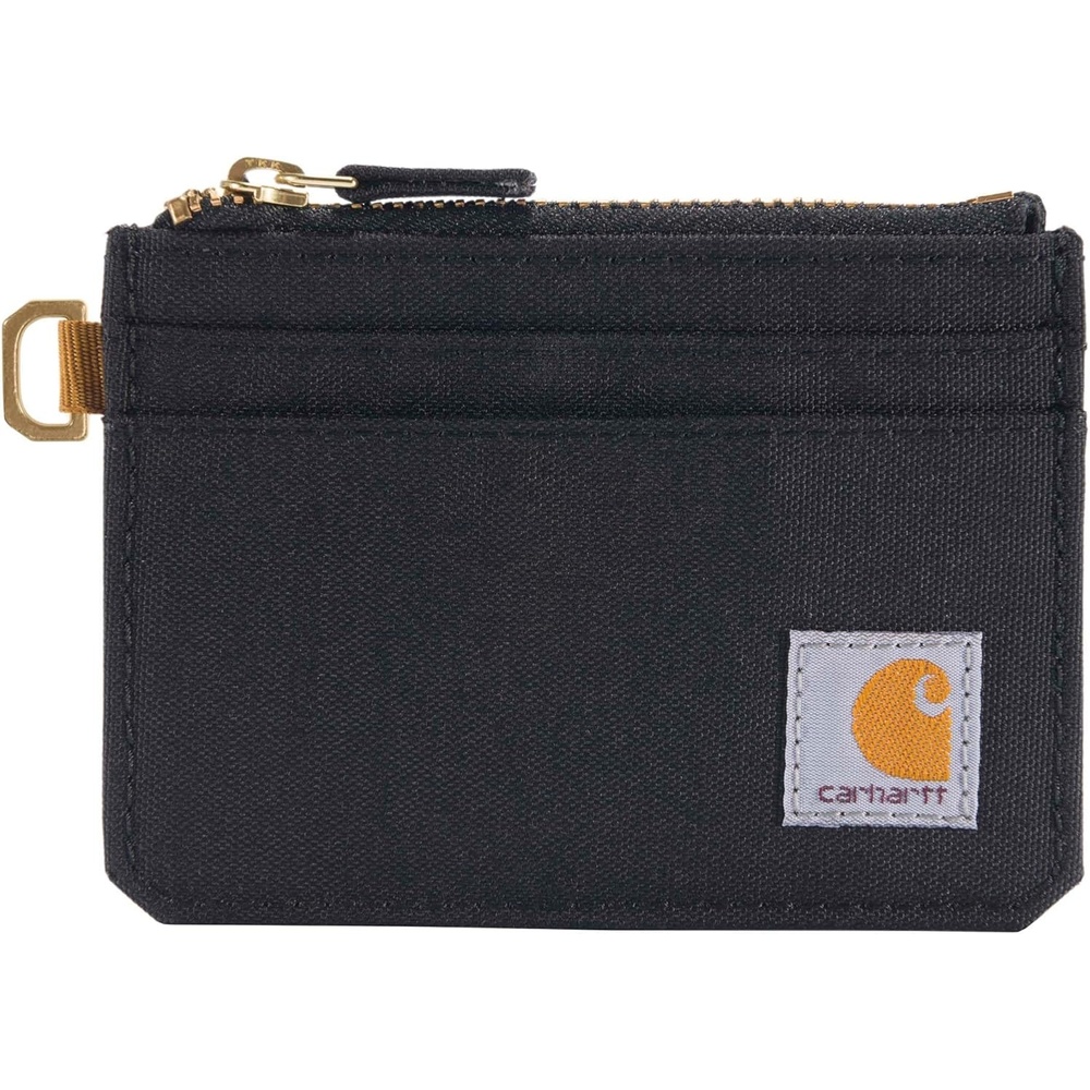 imageCarhartt Womens 700D Nylon Duck Zippered Wallets Bifold and Card Keeper OptionsBlack Card Keeper