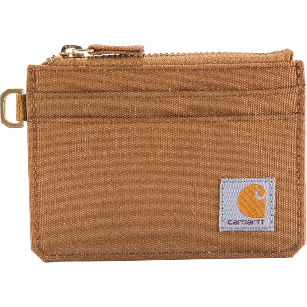 imageCarhartt Womens 700D Nylon Duck Zippered Wallets Bifold and Card Keeper OptionsCarhartt Brown Card Keeper