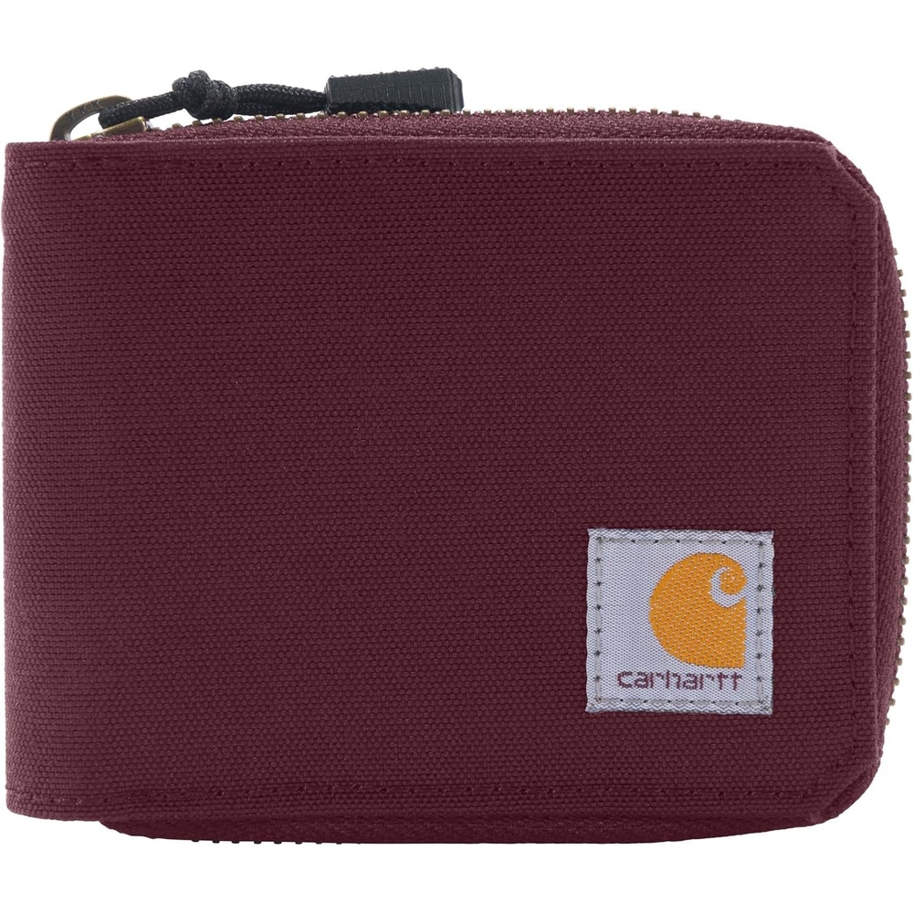 imageCarhartt Womens 700D Nylon Duck Zippered Wallets Bifold and Card Keeper OptionsPort Bifold