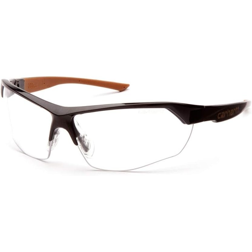 imageCarharttCHB1110DT Braswell AntiFog Safety Glasses Eye Protection Black Frame Clear LensClear Antifog Lens 15 Diopters Black Frame