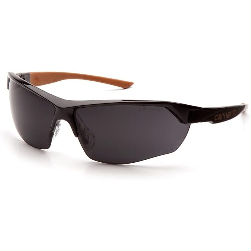 imageCarharttCHB1110DT Braswell AntiFog Safety Glasses Eye Protection Black Frame Clear LensGray Antifog Lens Black Frame