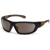 Antique Mirror Lens/ Black/Tan Frame