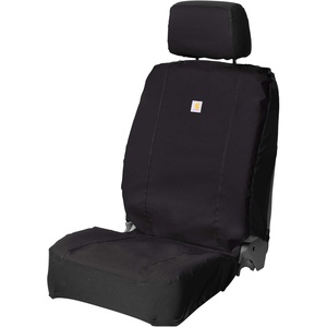 Carhartt 700D Nylon Duck Canvas Fitted Bucket Seat Cover, Durable Seat Protection with Rain Defender, Charcoal(Black)