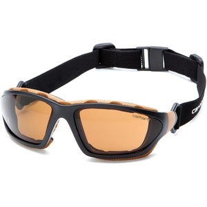 Carhartt Carthage Safety Eyewear with Vented Foam Carriage, Clear Anti-Fog Lens(Sandstone Bronze Anti-fog Lens)