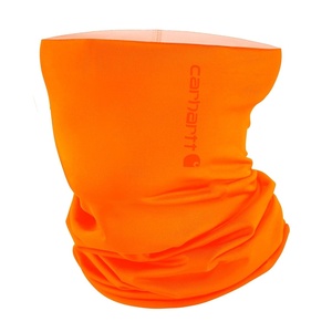 Carhartt Force All-Season Neck Gaiter, Steel Plate Print-Grey Cloud/Black, One Size(Brite Orange)
