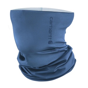 Carhartt Force All-Season Neck Gaiter, Steel Plate Print-Grey Cloud/Black, One Size(Dark Tranquil Blue)