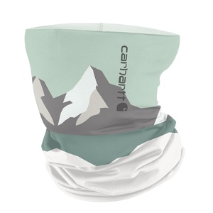 Carhartt Force All-Season Neck Gaiter, Steel Plate Print-Grey Cloud/Black, One Size(Mountain Print-big Sky/White)