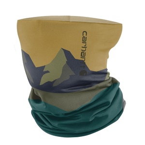 Carhartt Force All-Season Neck Gaiter, Steel Plate Print-Grey Cloud/Black, One Size(Mountain Print-fennel/Hunt Club)