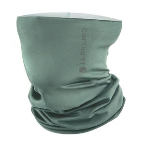 Carhartt Force All-Season Neck Gaiter, Steel Plate Print-Grey Cloud/Black, One Size(Slate Green)