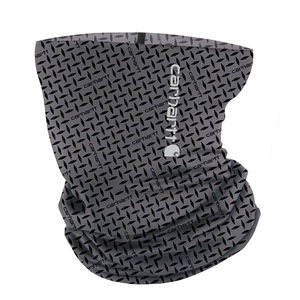 Carhartt Force All-Season Neck Gaiter, Steel Plate Print-Grey Cloud/Black, One Size(Steel Plate Print-grey Cloud/Black)