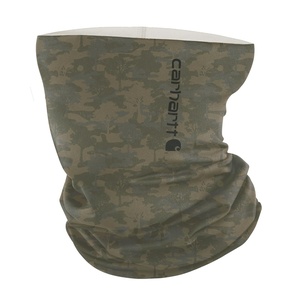 Carhartt Force All-Season Neck Gaiter, Steel Plate Print-Grey Cloud/Black, One Size(Tree Camo-burnt Olive)