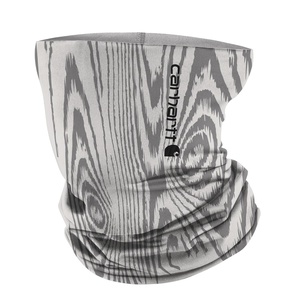 Carhartt Force All-Season Neck Gaiter, Steel Plate Print-Grey Cloud/Black, One Size(Woodgrain Print-light Grey/Grey Cloud)