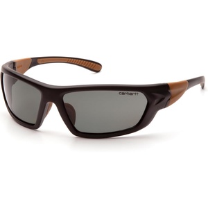 Carhartt Gear CHB291 Carbondale Antique Mirror Polarized Lens(Gray Polarized Lens/ Black/Tan Frame)