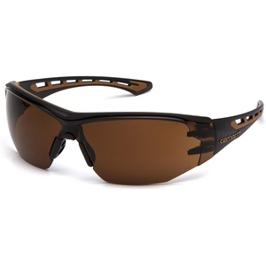Carhartt Gear CHB818ST Easley™ Sandstone Bronze Anti-Fog Lens – One Size Fits All – Black/Tan(Sandstone Bronze Lens)