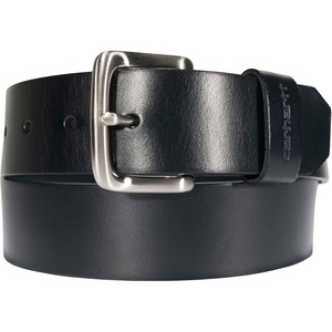 Carhartt Men’s Bridle Leather Belts With Classic and Scratchless Buckles(Black W/ Brushed Nickel Finish)