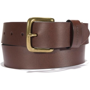 Carhartt Men’s Bridle Leather Belts With Classic and Scratchless Buckles(Brown W/Oeb Finish)