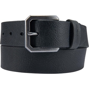Carhartt Men’s Durable Full Grain Saddle Leather Classic Belts, W/Rugged Antique Nickel Hardware(Black)