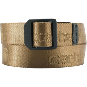 Carhartt Men’s Durable Nylon Webbing Belts, W/a Slim Profile Design(Ladder Lock (Yukon))