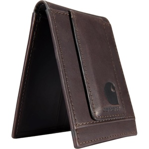 Carhartt Men’s Oil Tan Leather Wallet, Front Pocket, Passcase & Trifold Designs, Long-Lasting Construction, Gifts for Men(Front Pocket)