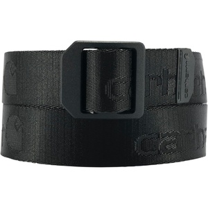 Carhartt Men’s Rugged Flex Nylon Webbing Belt(Nylon Webbing Ladder Lock (Black))