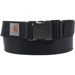Carhartt Men’s Rugged Flex Nylon Webbing Belt(Rugged Flex Nylon Webbing (Black))
