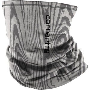 Carhartt Men’s UP0258U Force® Heavyweight Neck Gaiter(Woodgrain Print-light Grey/Grey Cloud)