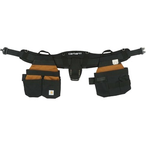 Carhartt Station Tool Belt, Durable, Adjustable Water-Resistant Belt Organizer, Tool Belt Suspender (Brown)(Adjustable Tool Belt (Carhartt Brown))