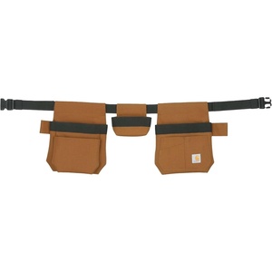 Carhartt Station Tool Belt, Durable, Adjustable Water-Resistant Belt Organizer, Tool Belt Suspender (Brown)(Adjustable Utility Belt (Brown))