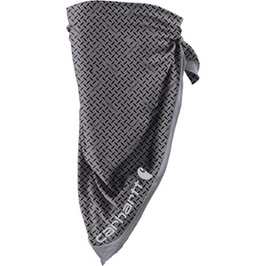Carhartt Unisex Adult Force Lightweight Bandana(Steel Plate Print-grey Cloud/Black)