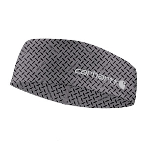 Carhartt Unisex-Adult Force UPF Lightweight Headband, Moonstone, One Size(Steel Plate Print-Grey Cloud/Black)