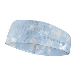 Carhartt Unisex-Adult Force UPF Lightweight Headband, Moonstone, One Size(Watercolor Camo Print-Moonstone/Malt)