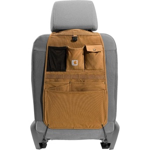 Carhartt Universal Nylon Duck Automotive Seat Back Organizer, Organization for Work and Kids, Gravel(Carhartt Brown)