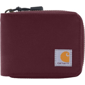 Carhartt Womens 700D Nylon Duck Zippered Wallets, Bifold and Card Keeper Options(Port (Bifold))