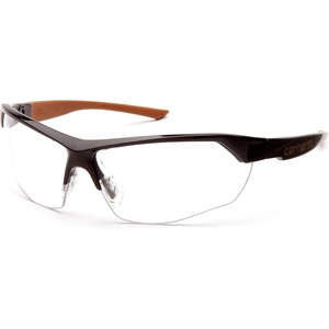 Carhartt-CHB1110DT Braswell Anti-Fog Safety Glasses Eye Protection, Black Frame, Clear Lens(Clear Anti-fog Lens/ Black Frame)