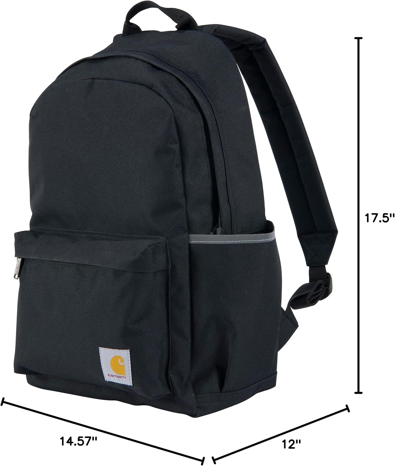image:imageCarhartt 21L Classic Laptop Backpack WaterResistant Pack W 15 Laptop Sleeve and Organizational Compartments Carhartt BrownBlack