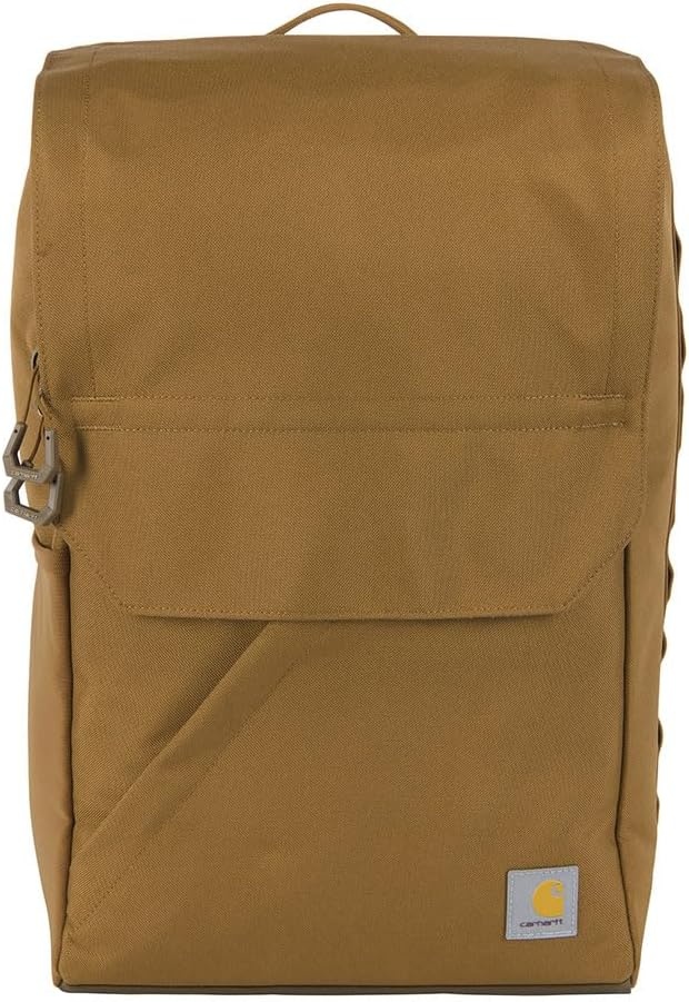 image:imageCarhartt 21L TopLoad Backpack Durable Water Resistant Coated Canvas Base W 17 Laptop Sleeve Carhartt BrownCarhartt Brown