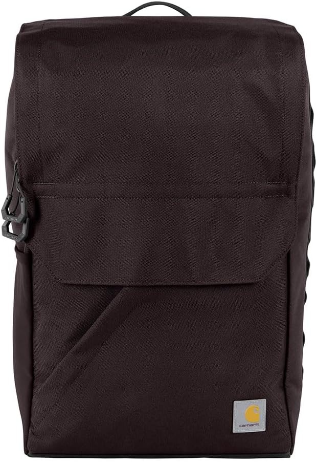 image:imageCarhartt 21L TopLoad Backpack Durable Water Resistant Coated Canvas Base W 17 Laptop Sleeve Carhartt BrownPort