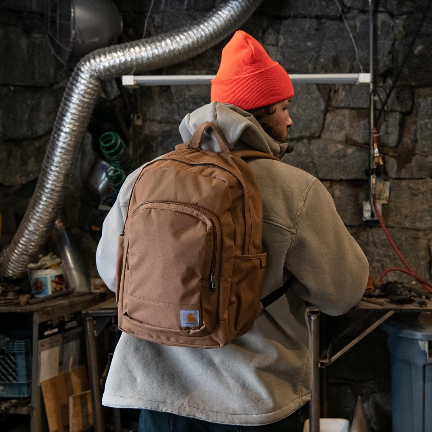image:imageCarhartt 25L Classic Laptop Backpack Durable WaterResistant Pack W 16 Laptop Sleeve and Multiple Organizational Compartments Carhartt BrownBlack