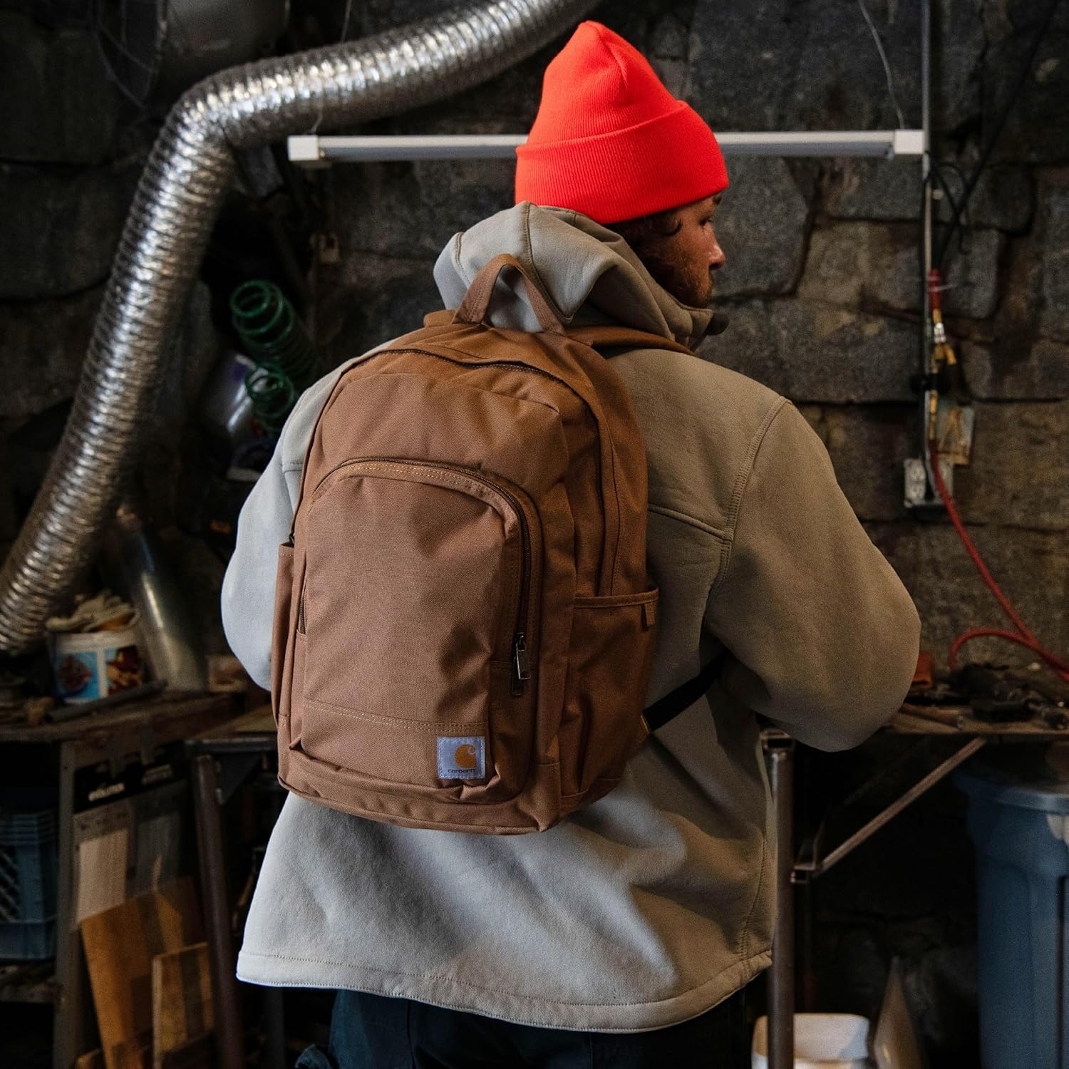 image:imageCarhartt 25L Classic Laptop Backpack Durable WaterResistant Pack W 16 Laptop Sleeve and Multiple Organizational Compartments Carhartt BrownBlind Duck Camo