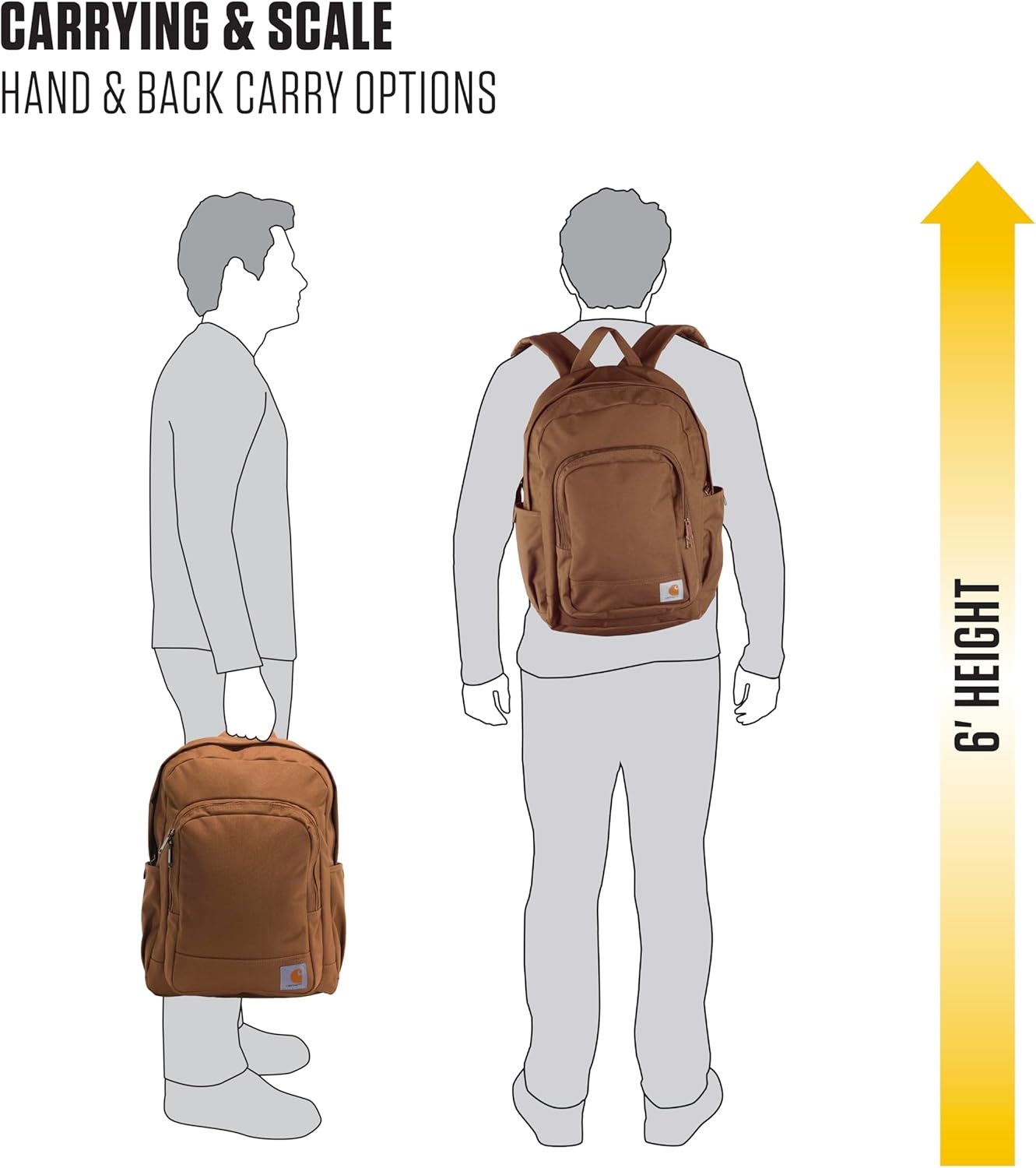 image:imageCarhartt 25L Classic Laptop Backpack Durable WaterResistant Pack W 16 Laptop Sleeve and Multiple Organizational Compartments Carhartt BrownMossy Oak Bottomlands