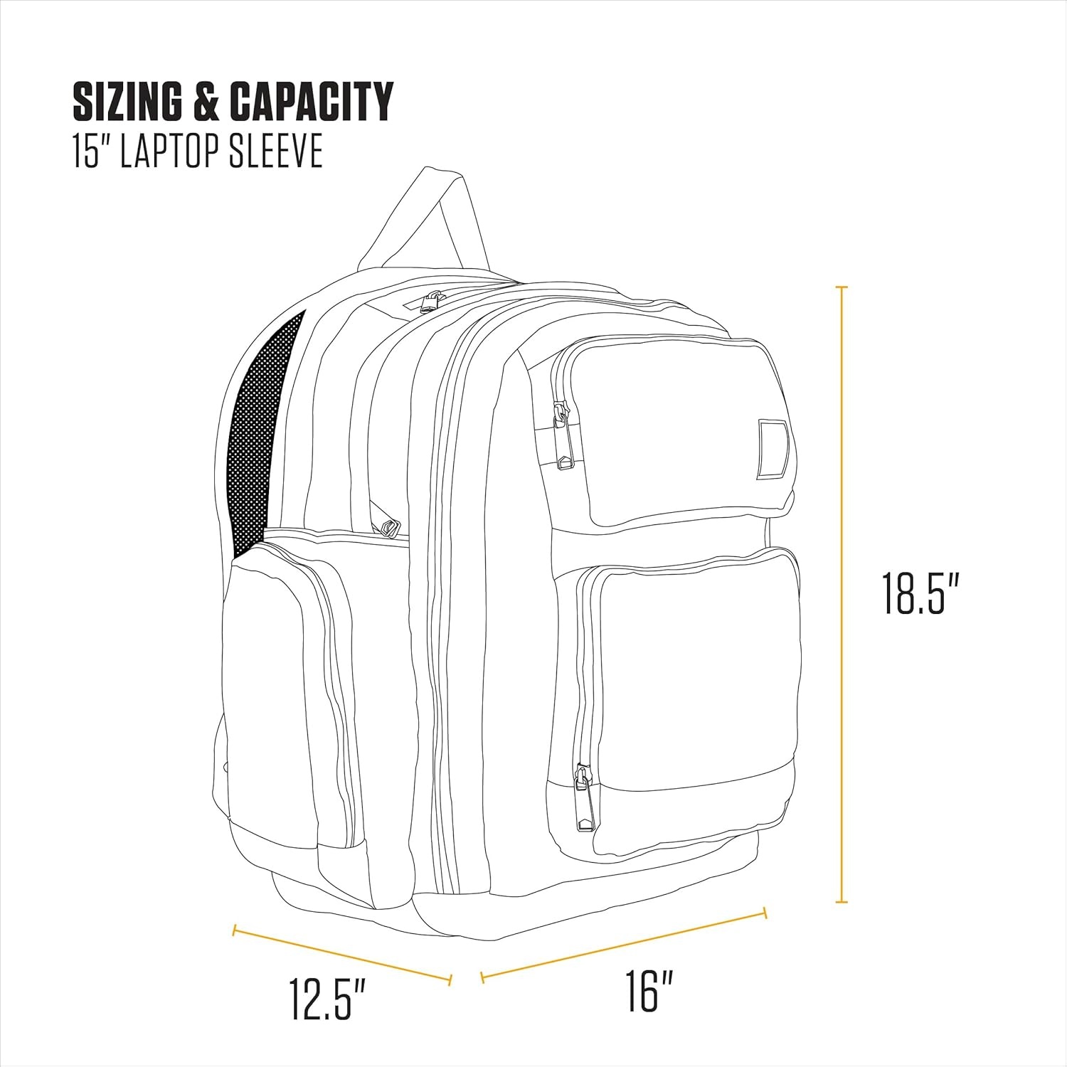 image:imageCarhartt 35L TripleCompartment Backpack Durable Pack with Laptop Sleeve and Duravax Abrasion Resistant Base BlackGravel