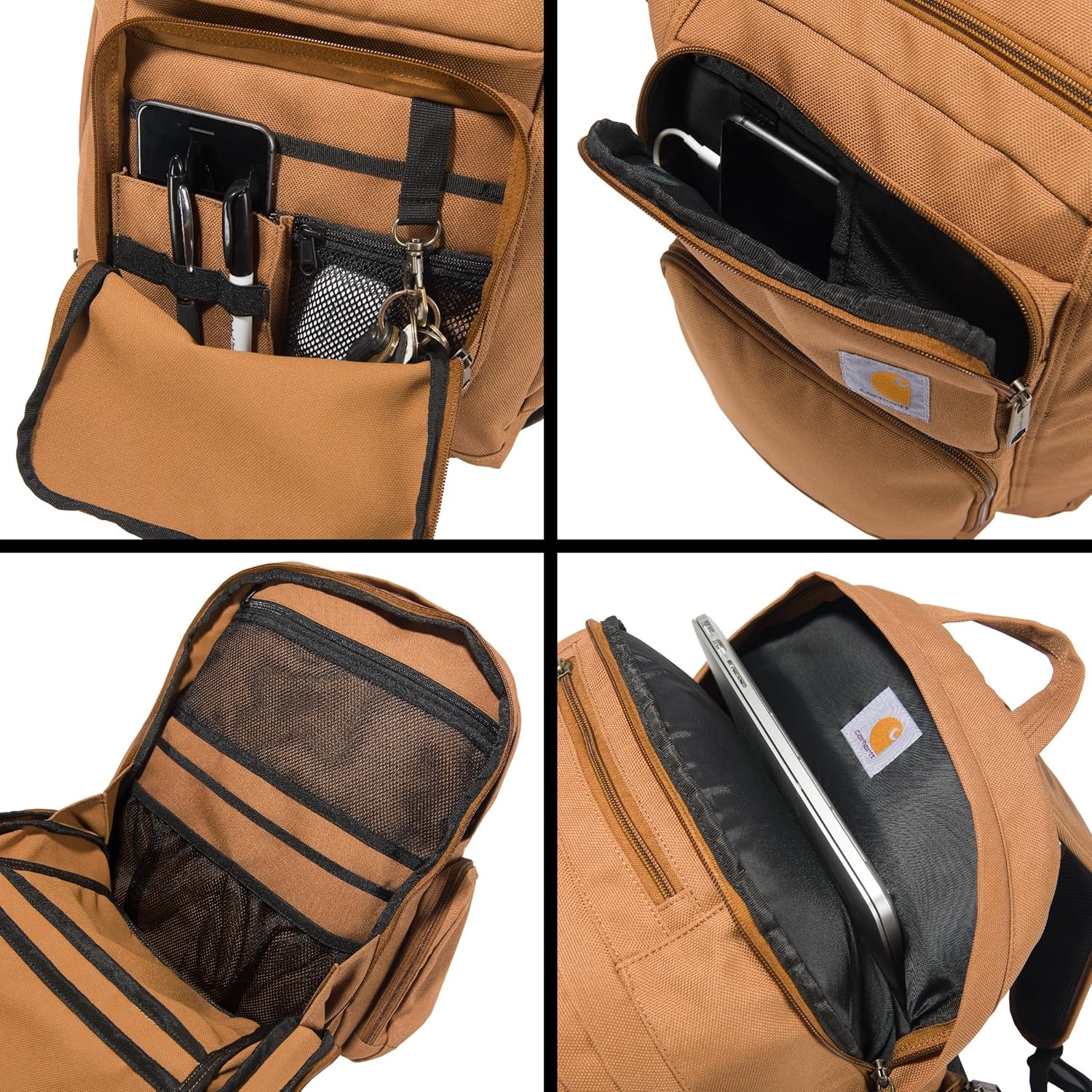 image:imageCarhartt 35L TripleCompartment Backpack Durable Pack with Laptop Sleeve and Duravax Abrasion Resistant Base BlackGravel