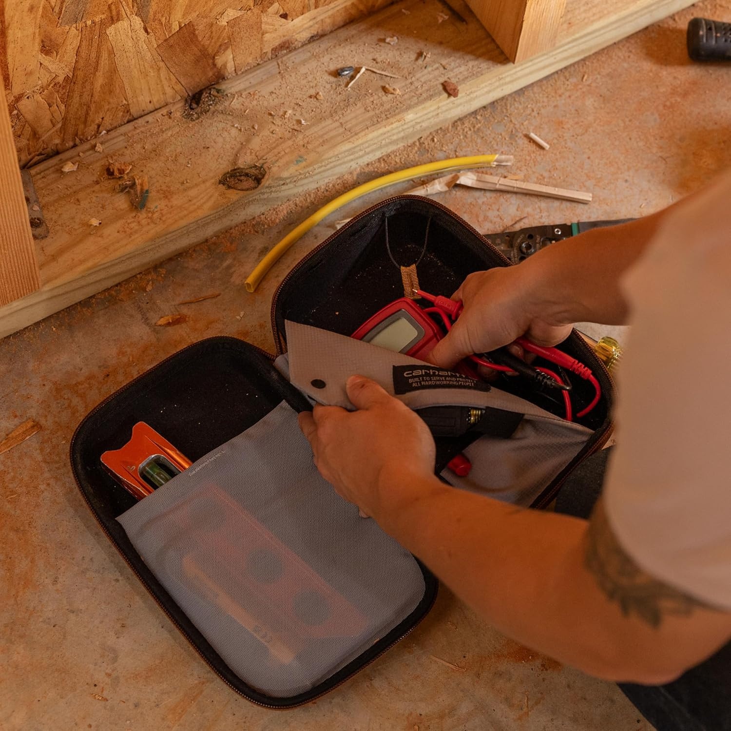 image:imageCarhartt 600Denier Tool Organizer Durable WaterResistant Soft Organizer BlackHard Organizer Black