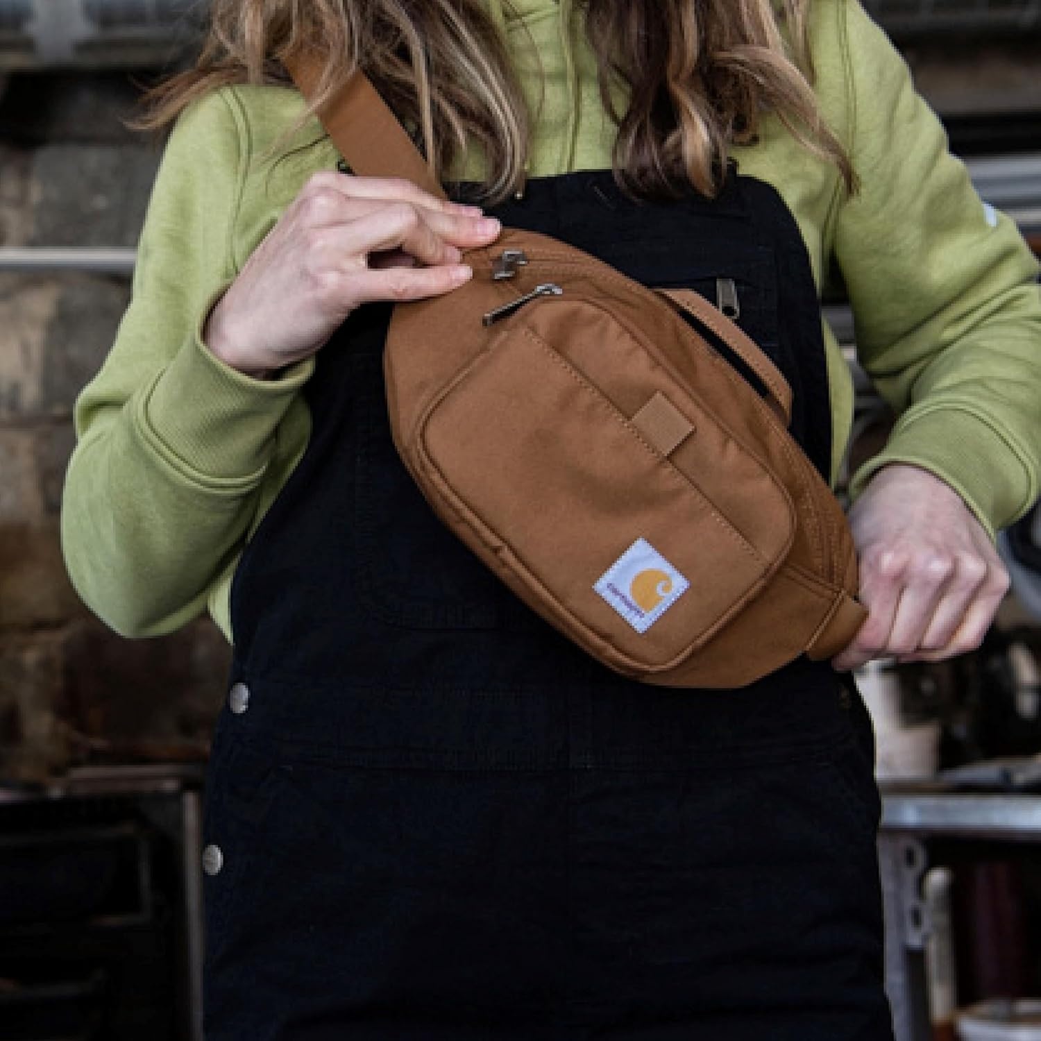 image:imageCarhartt Classic Adjustable Sling Bag Durable 600Denier Water Resistant Hip PackChalk